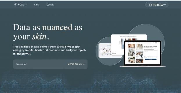 Sorcea Labs business website after redesign