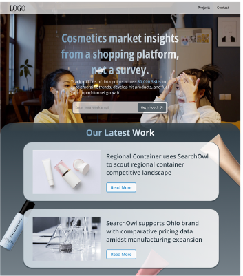 Sorcea Labs landing page iteration 1