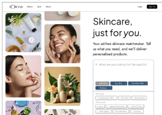 Sorcea landing page design 3