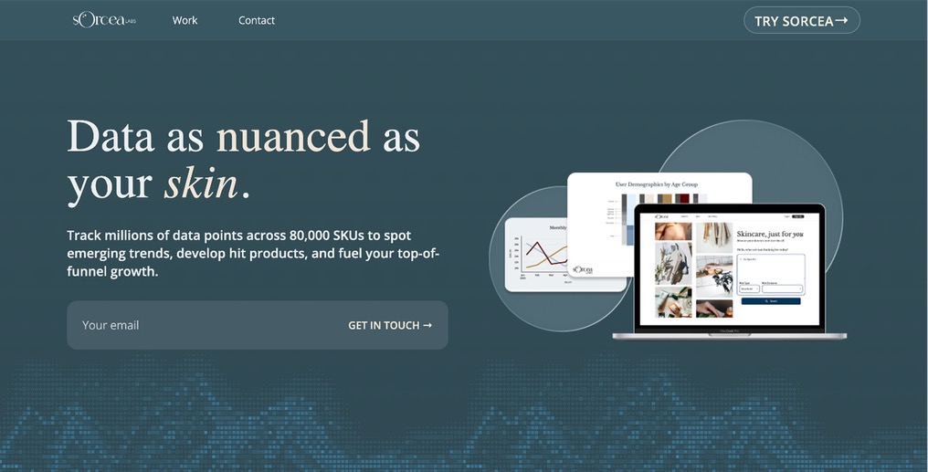 Sorcea Labs shipped hero section